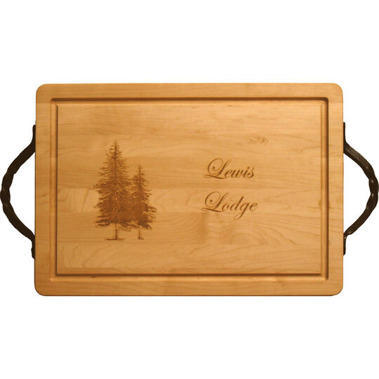 Maple 20 inch Rectangle Your Text Cutting Board